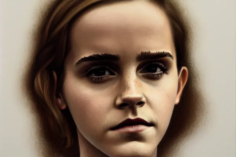 Image similar to portrait of emma watson artwork by tim eitel