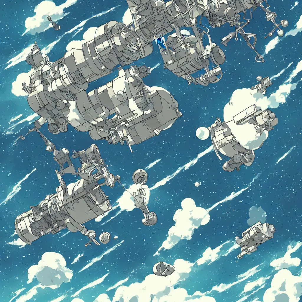 space station in the style of studio ghibli, anime, | Stable Diffusion |  OpenArt