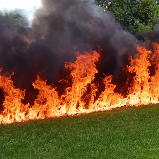 Image similar to hardwood fence on fire