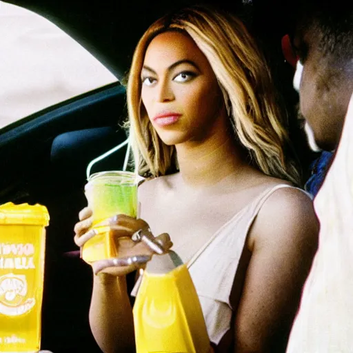 beyonce drinking