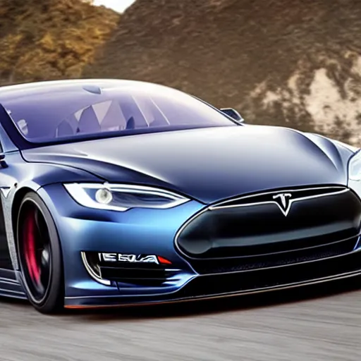 Prompt: 2020 Tesla Model S GT3