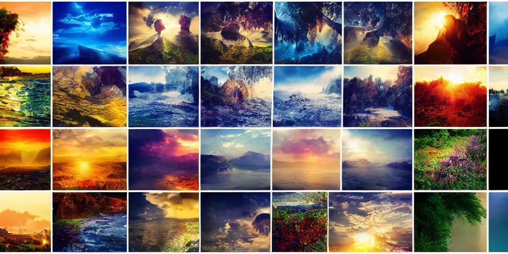 Image similar to beautiful photo collage poster 4 k