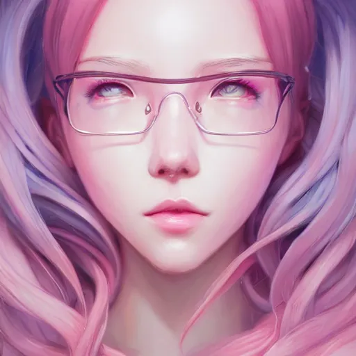 Prompt: a portrait of wlop, pastel pink, art by lois van baarle and loish and ross tran and rossdraws and sam yang and samdoesarts and artgerm and saruei and disney and wlop, digital art, highly detailed, intricate, sharp focus, trending on artstation hq, deviantart, unreal engine 5, 4 k uhd image