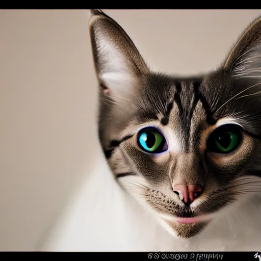 Image similar to a feline dolphin - cat - hybrid, animal photography