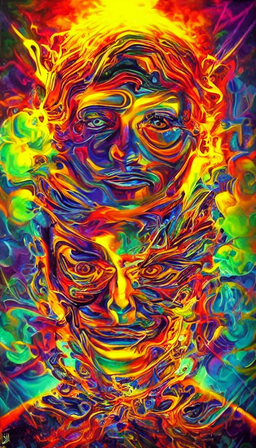 Image similar to psytrance artwork, by jason de graaf