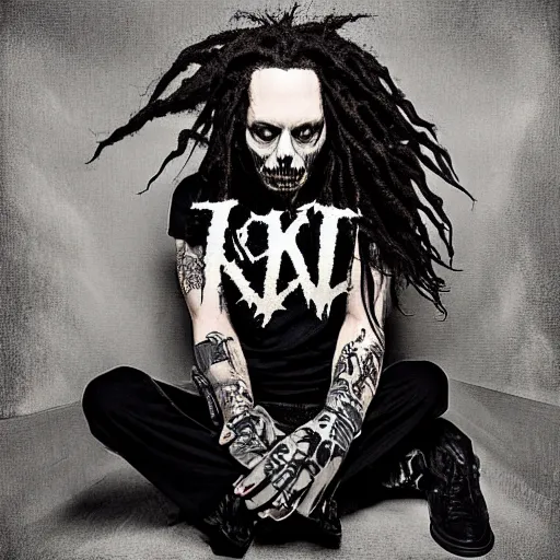 Image similar to korn new album cover, digital art, leaked image, concept,