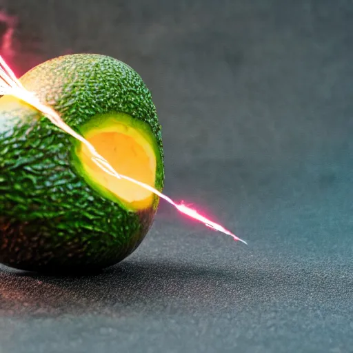 Image similar to product photograph of a Firework designed to resemble an avocado, 4k