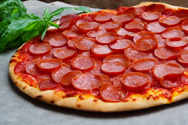 Image similar to pepperoni-pizza