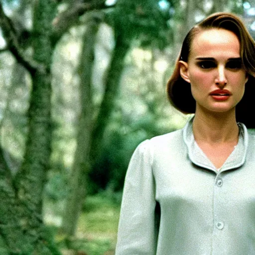 Prompt: a still of Natalie Portman in Twin Peaks (1990)