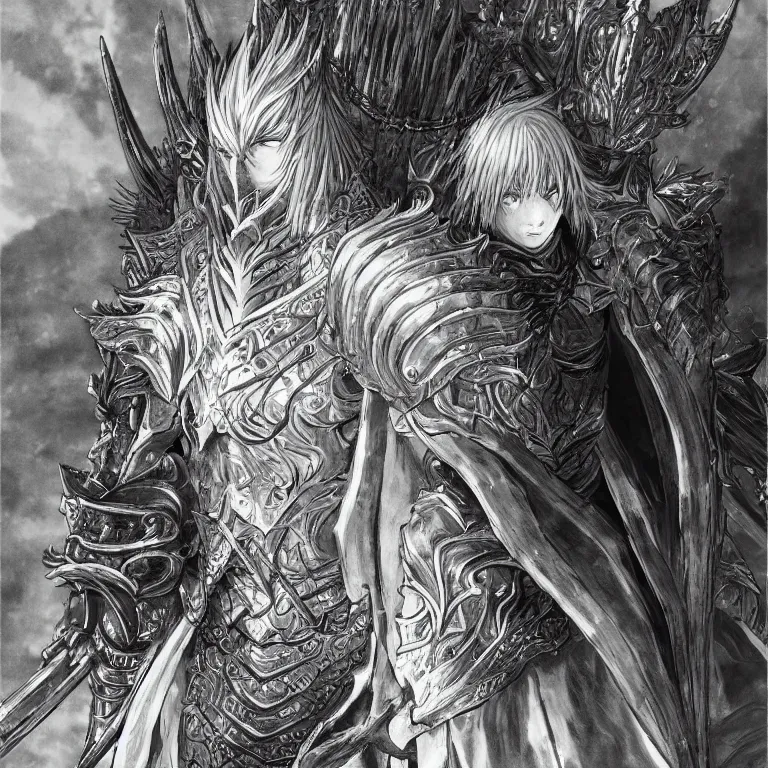 Image similar to Portrait of The Nameless King detailed illustration by Yoshitaka Amano