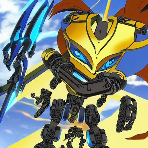 Image similar to bionicle in anime style