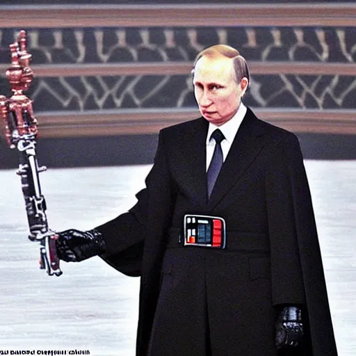 Prompt: “ putin as a darth vader ”