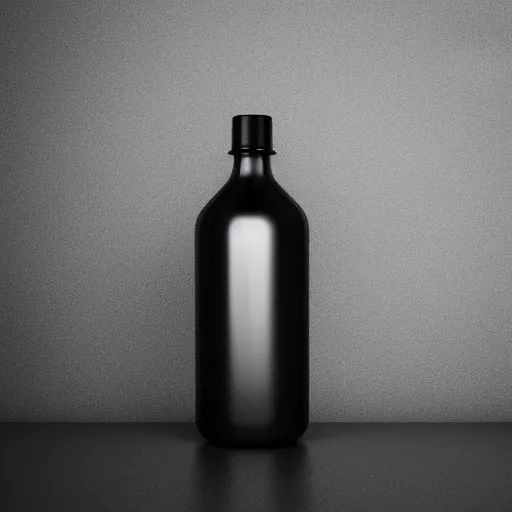 Prompt: lighning and thunder clouds in a bottle on a black photo studio backdrop, high resolution, 8k, octane render