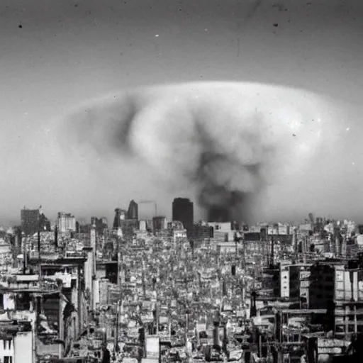 Prompt: a high-quality photo of Buenos Aires after a thermonuclear strike, complete destruction, fire and clouds of dust