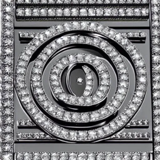 Image similar to chanel logo made out of diamonds