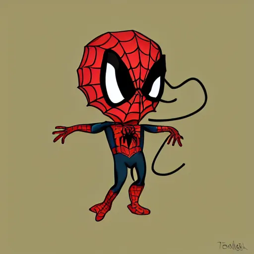 chibi drawings spiderman