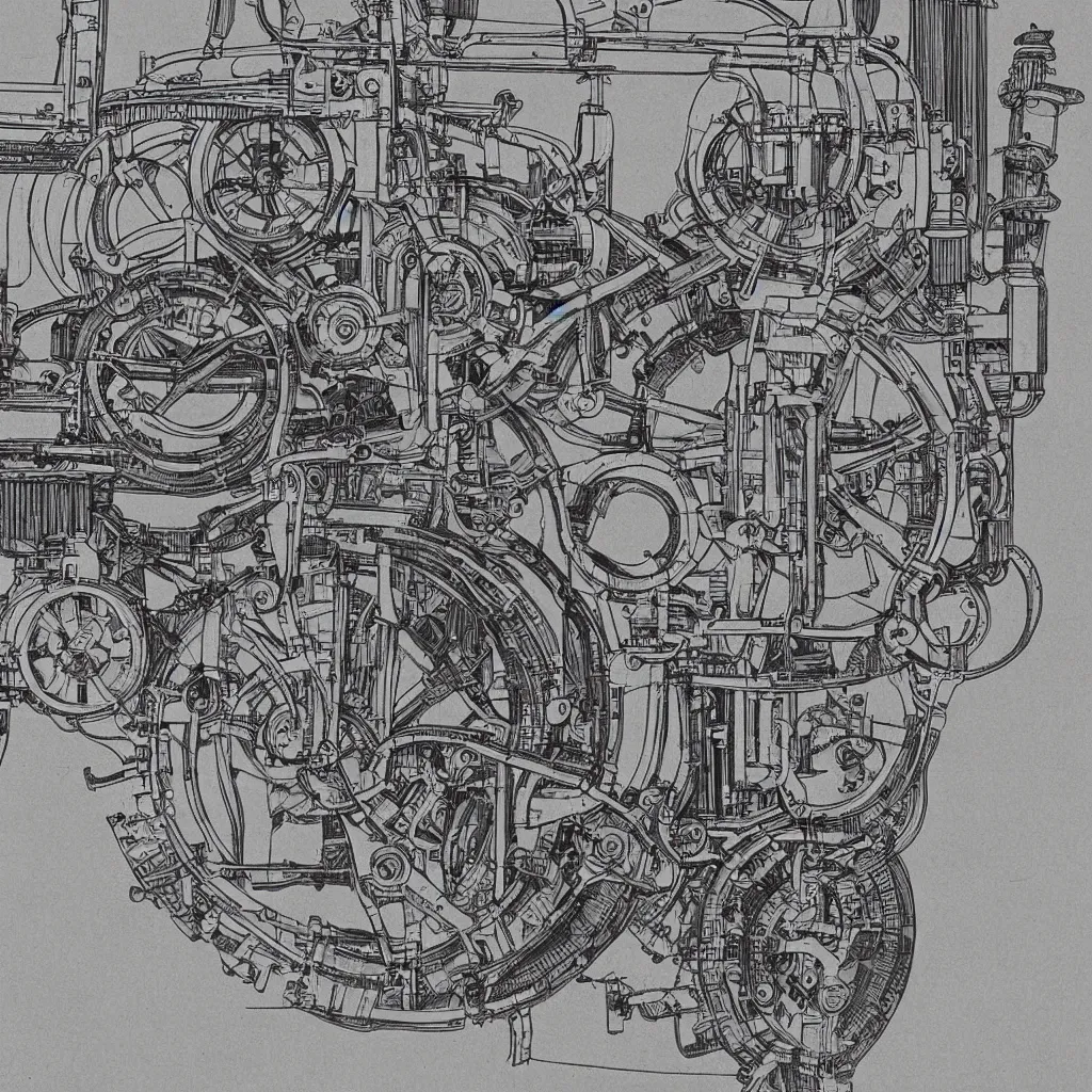 Prompt: close - up on detailed, intricate technical drawings from 1 8 4 0 for a mechanical display attachment to babbage's difference engine