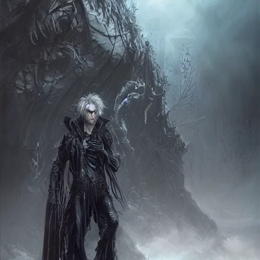 Prompt: lost boys, darkwave, darksynth, portrait character art, sharp, digital matte painting, art by luis royo, greg rutkowski, wlop, dramatic lighting, trending on artstation