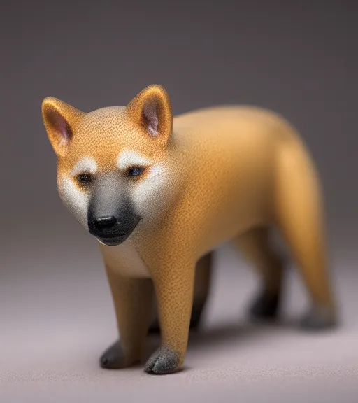 Image similar to award winning 5 5 mm photo of a shiba inu tapir hybrid in a part.. dof. bokeh. art by greg rutkowski. life - like. very detailed 8 k. intricate. soft light. nikon d 8 5 0.