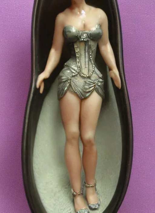 Image similar to Fine Image on the store website, eBay, Full body, 80mm resin detailed miniature of an attractive mature lady