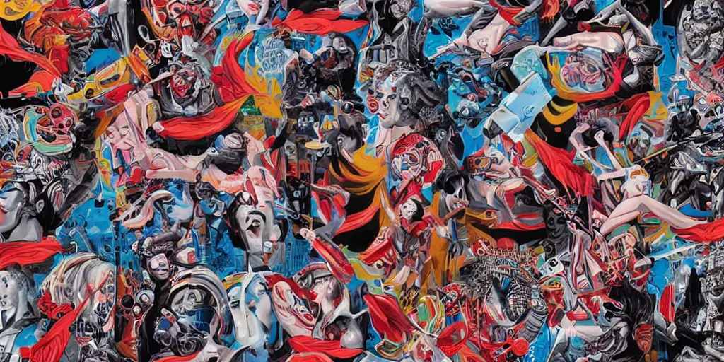 Prompt: Tristan Eaton's wallpaper