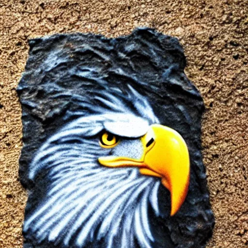 Prompt: Eagle made out of fire