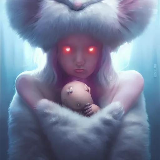 Image similar to The snuggliest snuggles in the world, huggy wuggy from poppy playtime video game, fullbody, ultra high detailed, glowing lights, oil painting, Greg Rutkowski, Charlie Bowater, Beeple, unreal 5, DAZ, hyperrealistic, octane render, RPG portrait, dynamic lighting, fantasy art, beautiful face