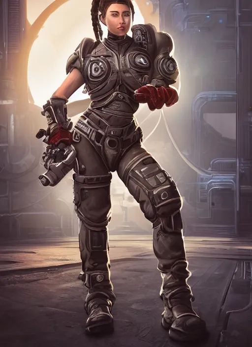 gorgeous anime girl in Gears of War, Stable Diffusion