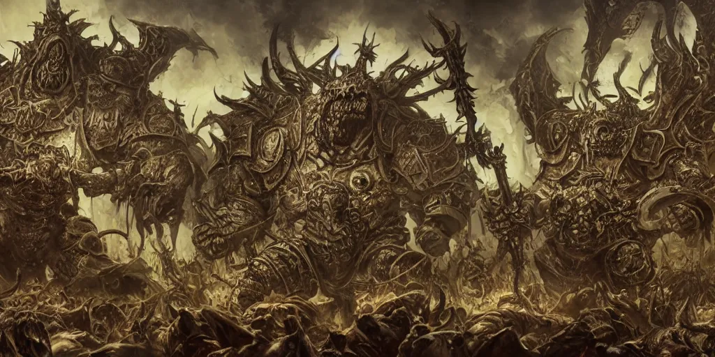 warhammer 40k tyranids art, digital art, illustration,, Stable Diffusion