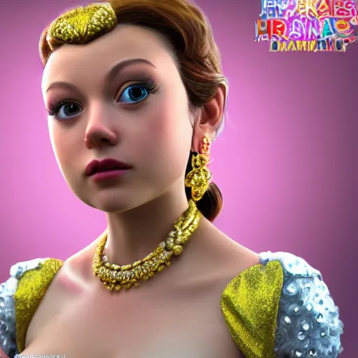 Image similar to stunning award winning hyperrealistic hdr 8 k highly detailed portrait photo of princess daisy ( mario franchise ) as a real human