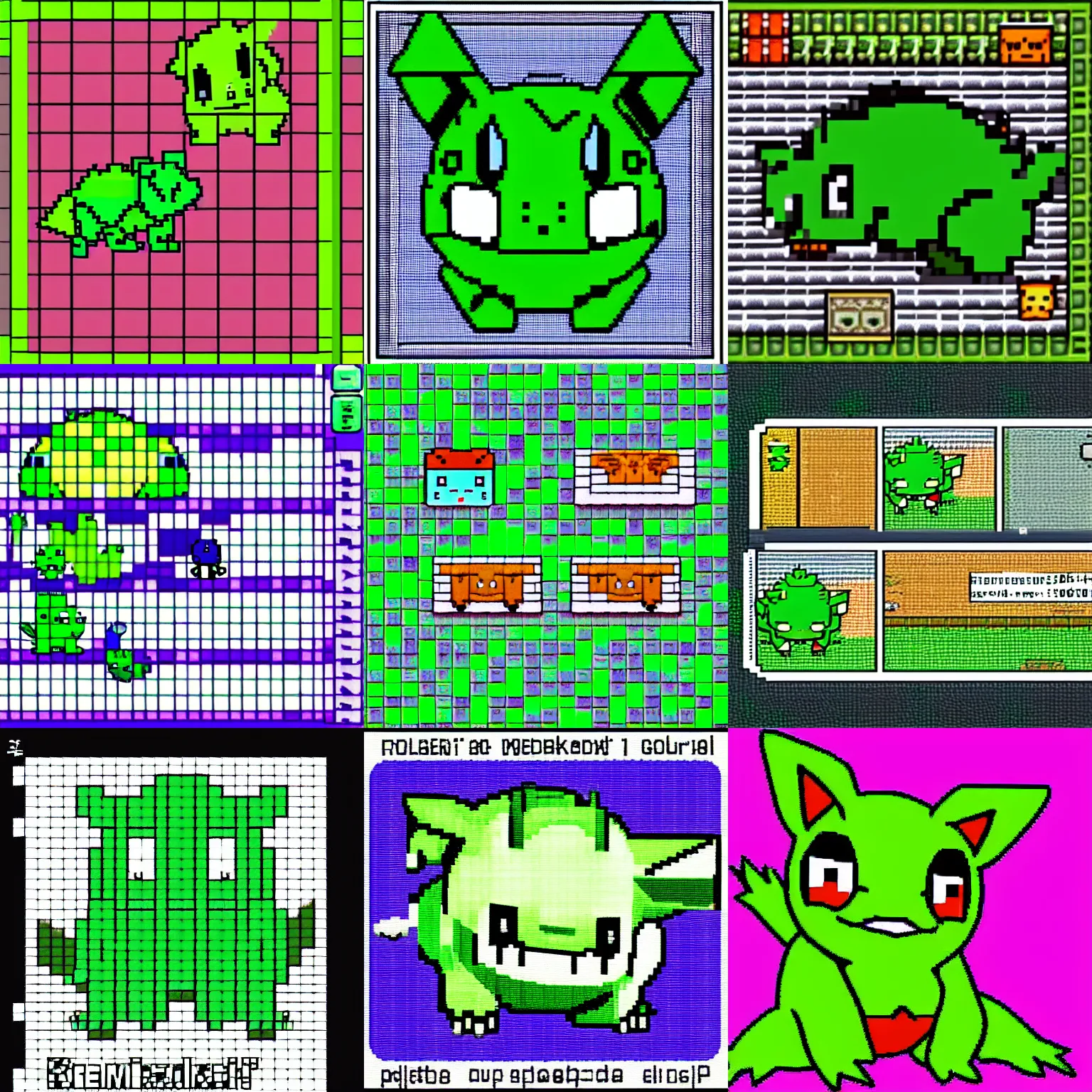 bulbasaur sprite sheet