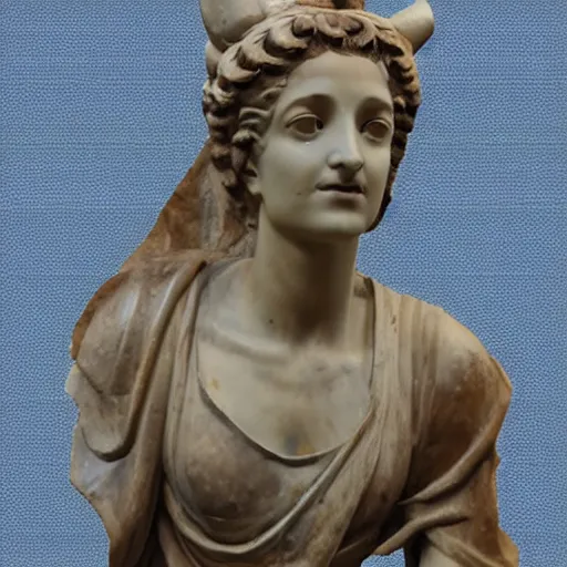 Prompt: AOC in the style of a greek statue