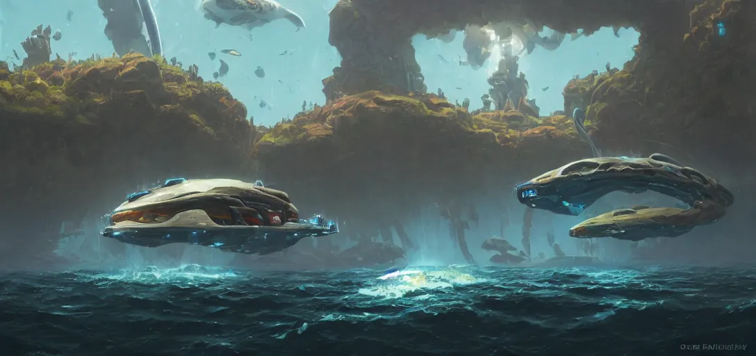 Prompt: Subnautica, by Greg Rutkowski and James Gurney