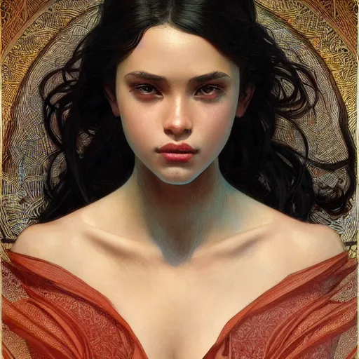 Prompt: young boy, black hair, gorgeous, amazing, feminine, elegant, intricate, highly detailed, digital painting, artstation, concept art, sharp focus, illustration, art by artgerm and greg rutkowski and alphonse mucha