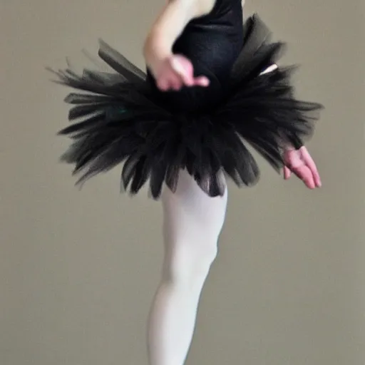 Prompt: black swan ballerina