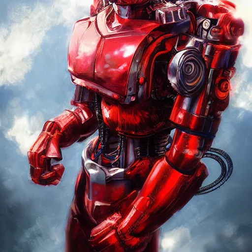 Prompt: An anime portrait of cyborg Elmo, by Stanley Artgerm Lau, WLOP, Rossdraws, James Jean, Andrei Riabovitchev, Marc Simonetti, and Sakimichan, tranding on artstation