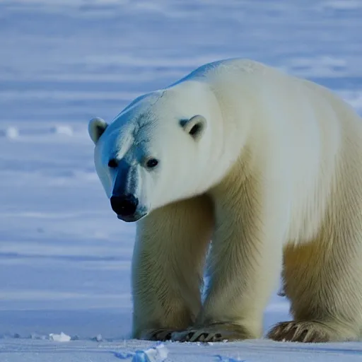 Prompt: photo of a polar bear drinking tea, highly detailed