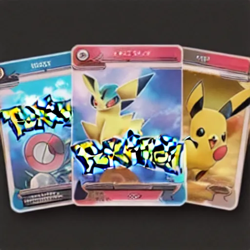 Image similar to new released Pokemon card, concept art