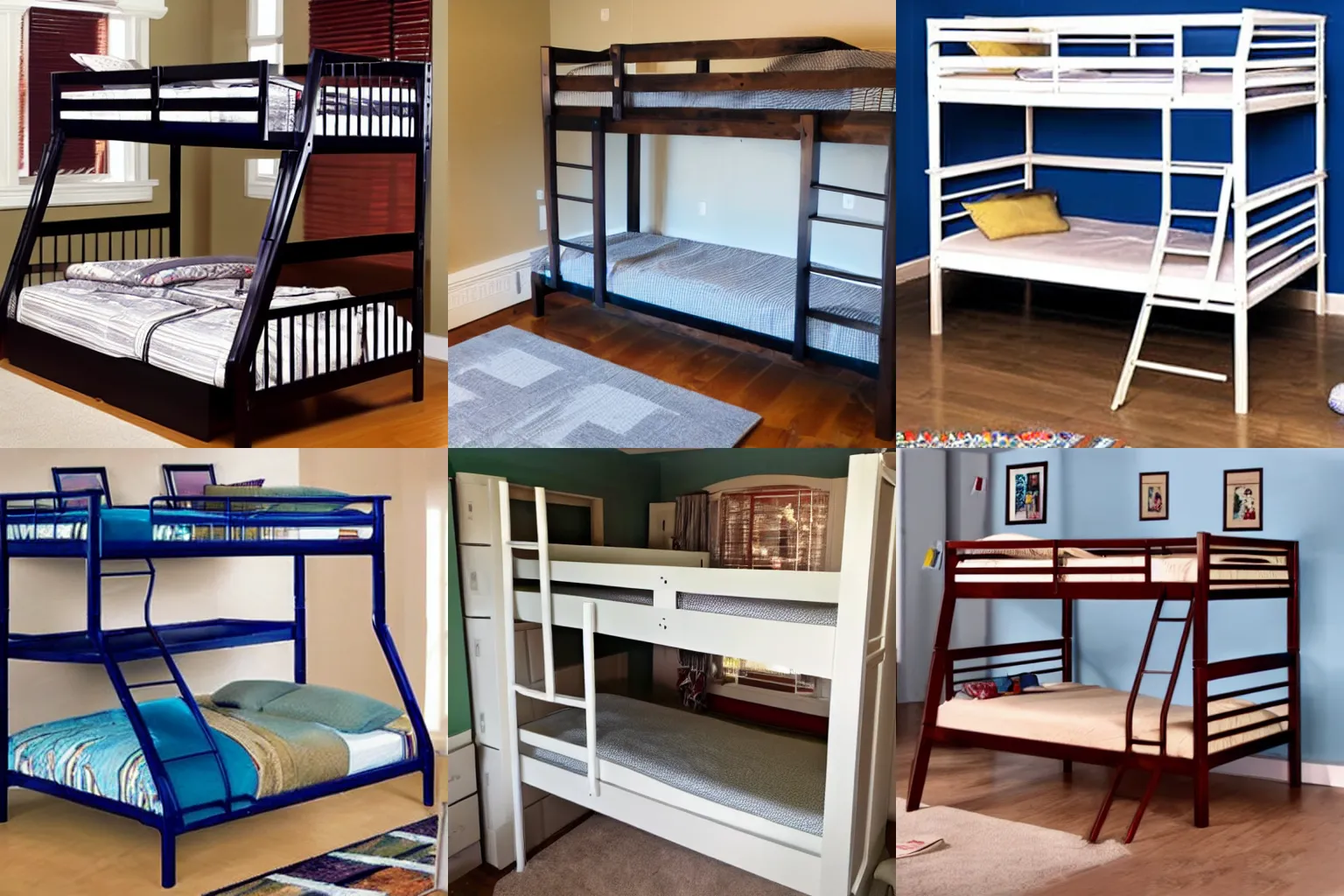 Prompt: never ending bunk beds