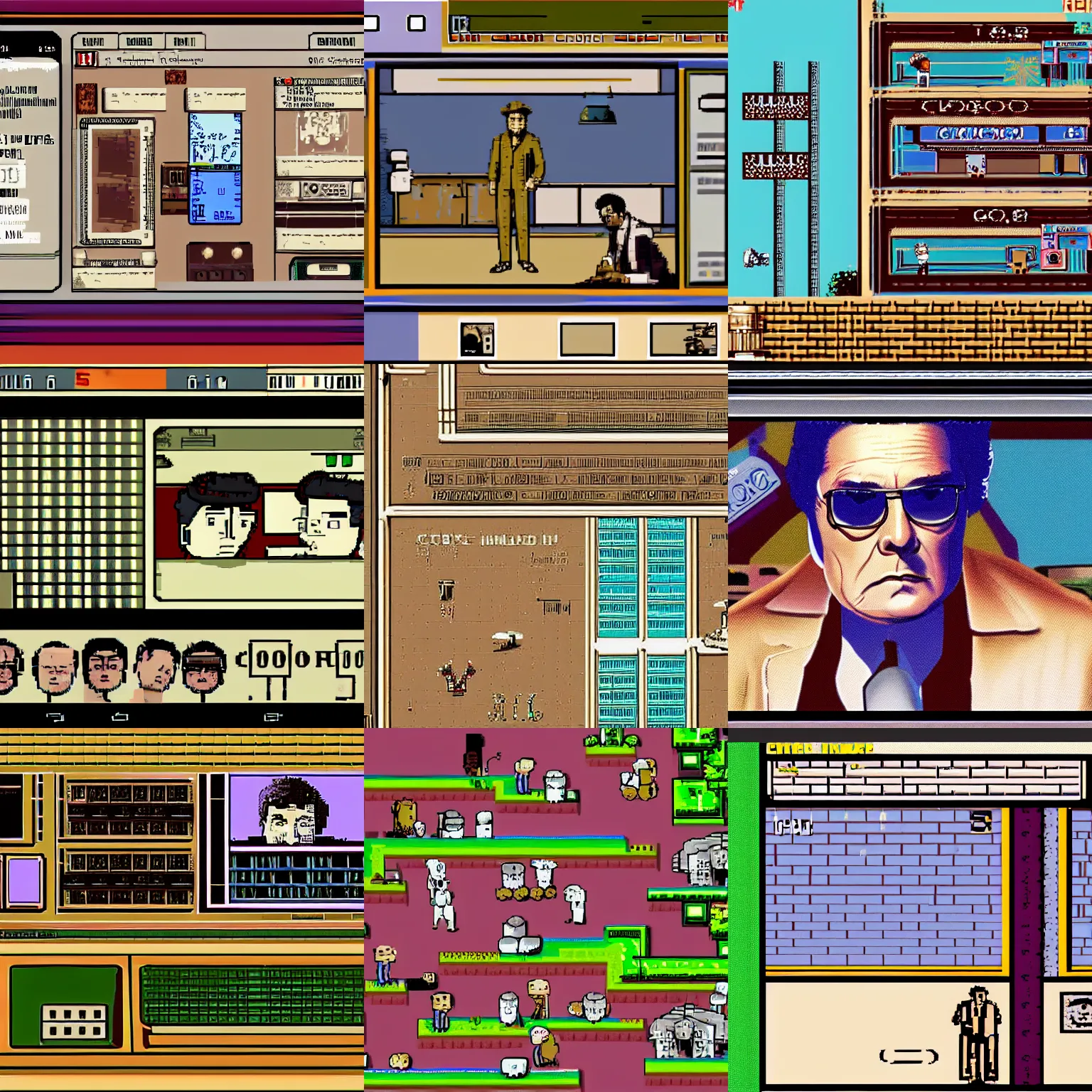 Prompt: a screenshot of columbo for the commodore 6 4