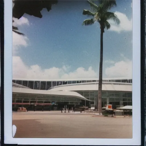 Image similar to polaroid photo of changi airport