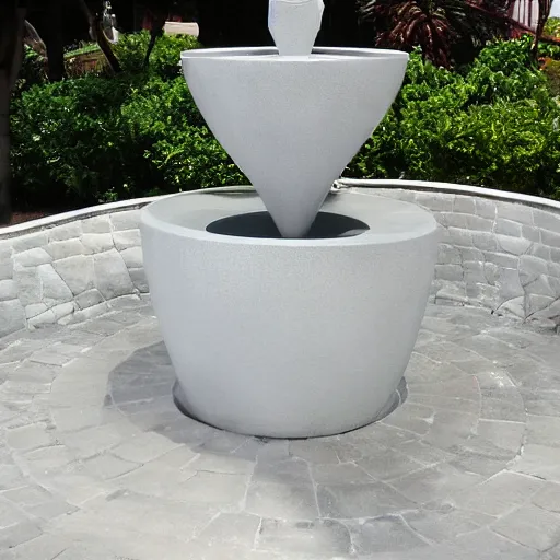 Image similar to abstract fountain designed by Georgia O'Keefe