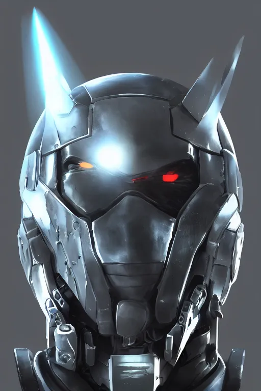 Image similar to cyber cyborg ninja mask helmet metal gear solid artic suit swat commando, global illumination ray tracing hdr fanart arstation by sung choi and eric pfeiffer and gabriel garza and casper konefal, a spectacular view cinematic rays of sunlight comic book illustration, by john kirby