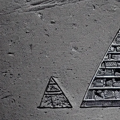 Image similar to a smartphone shape carved in ancient pyramids