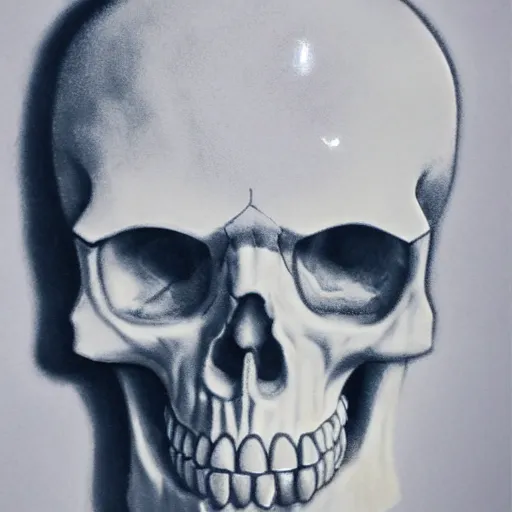 Prompt: crystal skull warrior, mysterious photo realism, style of javier manzano, flash photo