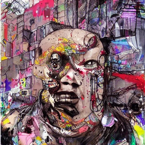 Image similar to concept art by david choe