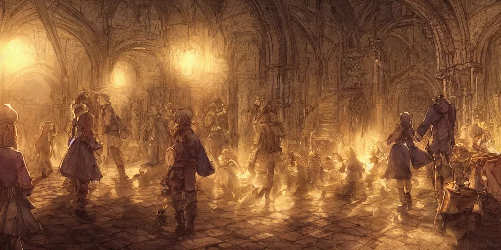 Image similar to it came as a joyous daybreak to end the long night of their captivity. ultrafine highly detailed colorful illustration, intricate linework, sharp focus, octopath traveler, final fantasy, unreal engine highly rendered, global illumination, radiant light, intricate environment