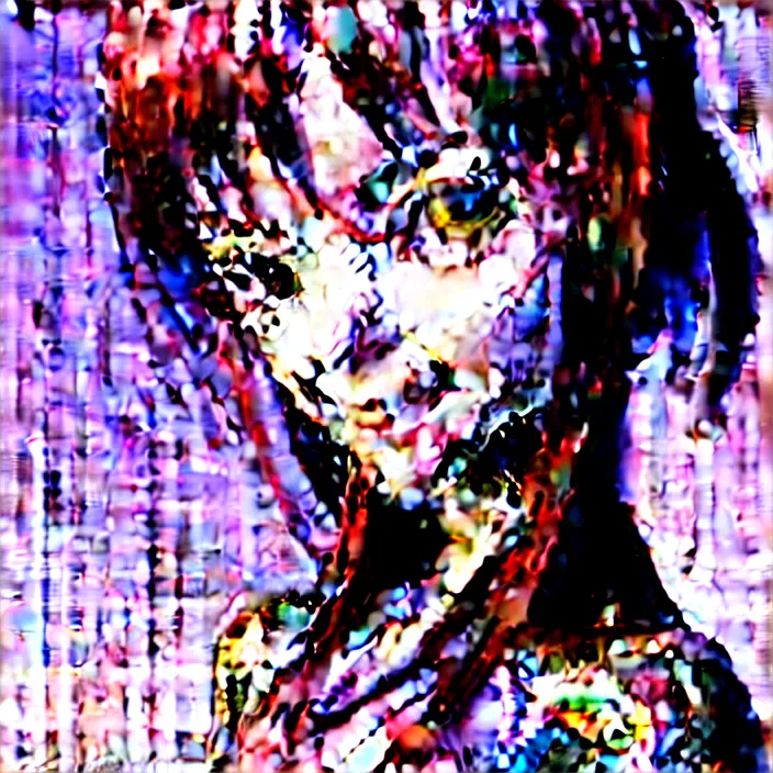 Image similar to renaissance portrait of the secretive vampire girl loner smiling at her next victim, by katsuhiro otomo, yoshitaka amano, nico tanigawa, and artgerm rendered with 3 d effect.