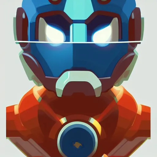 Prompt: face icon vector minimalist mega man, behance hd by jesper ejsing, by rhads, makoto shinkai and lois van baarle, ilya kuvshinov, rossdraws global illumination