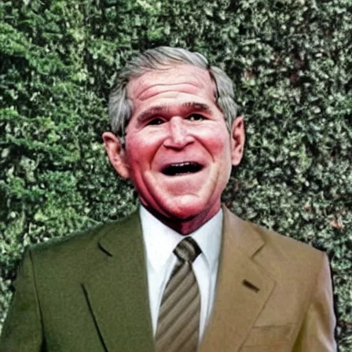 Image similar to a bush that looks like george w. bush